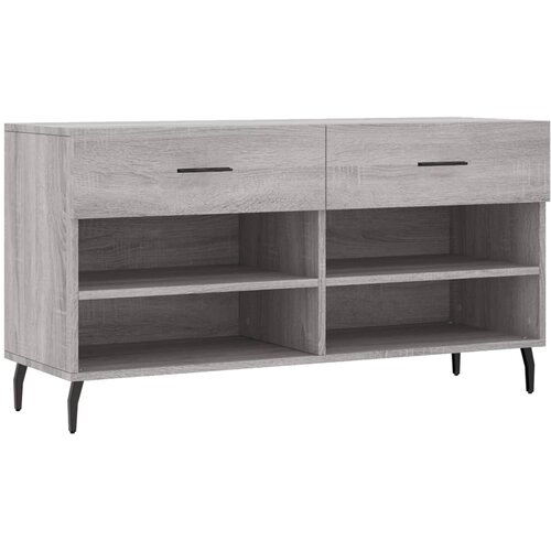 Maison Chic Klop za čevlje - Sedež za čevlje siva sonoma 102x35x55 cm inženirski les, (21778156) Slike