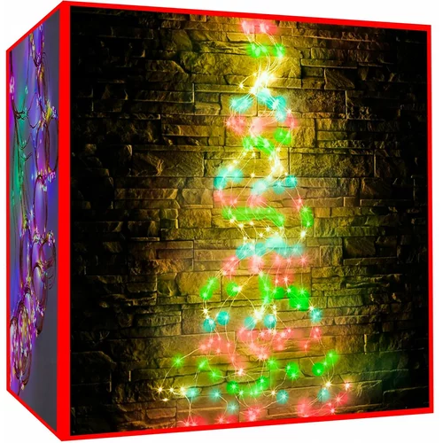  Novoletne lučke angelski lasje 200 LED RGB za božično drevo