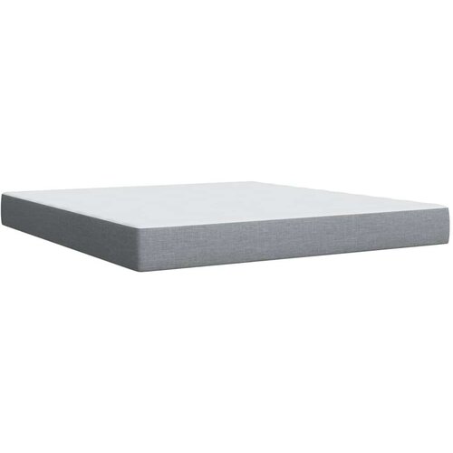 VidaXL Krevet s oprugama i madracem svjetlosivi 180x200 cm od tkanine Slike