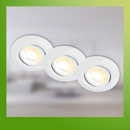 BRILONER 7586036 - SET 3x LED Kupatilsko ugradno svetlo KLIRA LED/4,9W/230V IP23 belo Slike
