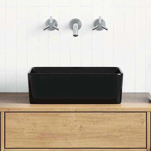  Umivaonik 40 x 30 x 13 cm keramički crni Cene