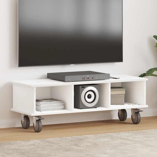 TV stalak Bijelo 100 x 35 x 35 cm Konstruirano drvo Cijene