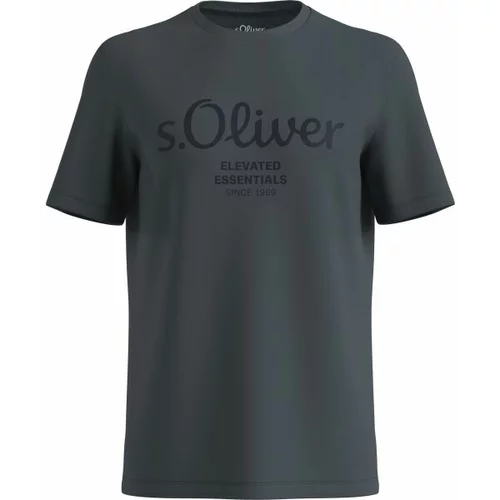 s.Oliver LOGO T-NOOS Muška majica, tamno siva, veličina
