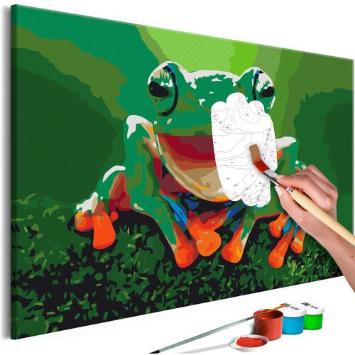  Slika za samostalno slikanje - Laughing Frog 60x40 Slike