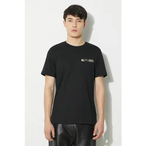 Barbour Pamučna majica Durness Pocket Tee za muškarce, boja: crna, bez uzorka, MTS0682