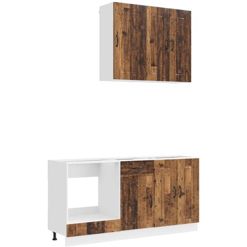  Kuhinjska jedinica KALMAR 5 pcs Staro drvo Konstruirano drvo Slike