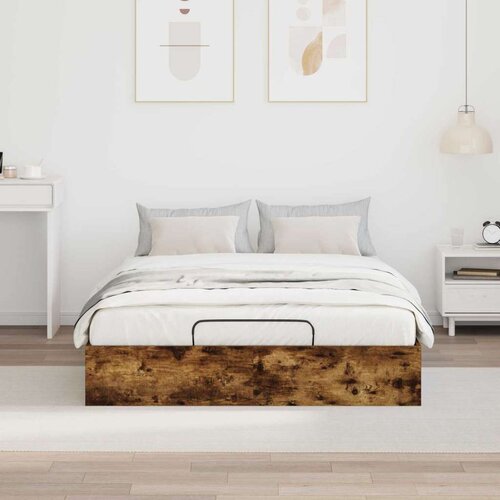  Otoman krevet Dimljeni hrast 193 x 120 x 25 cm Iverica - Dimljeni hrast 140 x 190 cm Slike