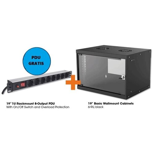 Intellinet 19'' Zidni orman 9U/560mm+PDU, 8-Output Cene