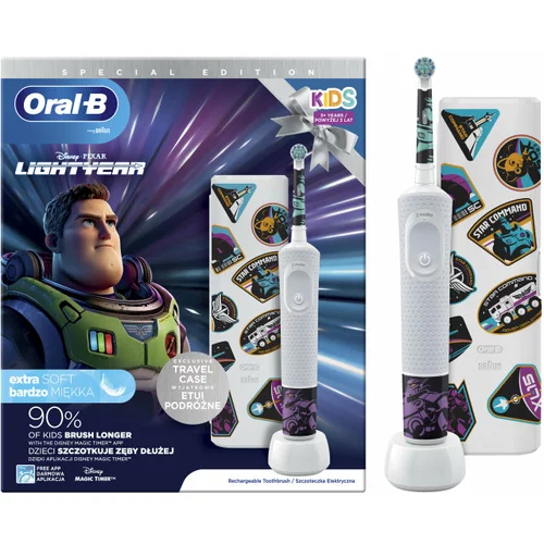Oral-b električna zubna četkica D100 Lightyear + putna torbica