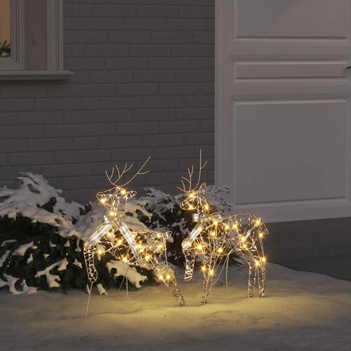  LED Riječni jeleni s 40 LED svjetlima 2 pcs Topla bijela PET Cijene