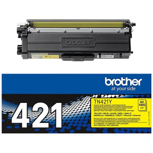 Brother TN421Y Toner kartu&amp;scaron;a rumena Slike