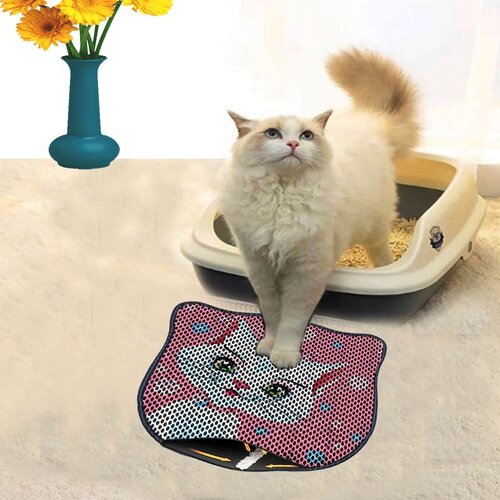 WALLXPERT Kdkafa0252 multicolor cat litter mat Cene