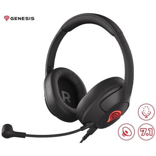 Genesis Radon 800 Gamer mikrof. slu&amp;scaron;alice, Virtual 7.1, crno-crveno Slike