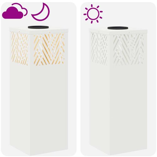  Solarna LED svjetlost za stazu Riblja kost 2 pcs Bijelo Slike