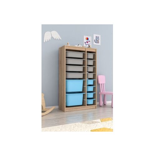 Hanah home vi&amp;scaron;enamenska polica montana xs 2D4N8U sonomo grey blue Slike