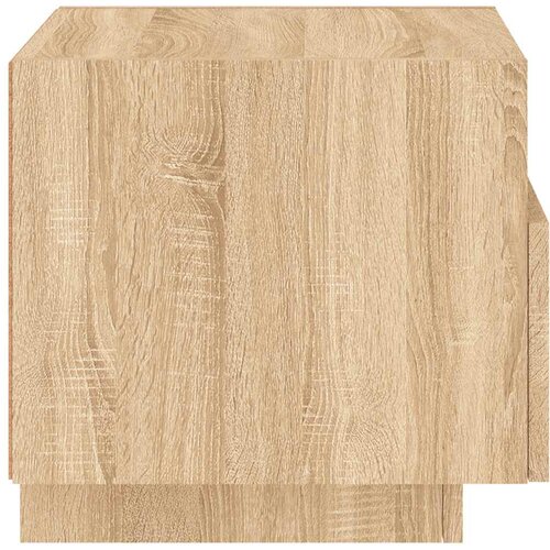  Noćni ormarići s LED svjetlima 2 kom boja hrasta 40x39x37 cm Slike