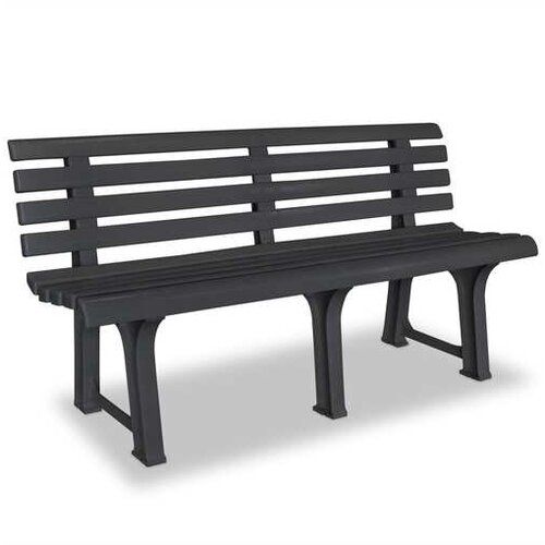  Vrtna klop 145,5 cm plastika antracitne barve Cene