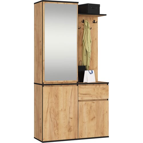AKORD Entro Garderobni Komplet, Hrast Craft, (5000332860) Slike