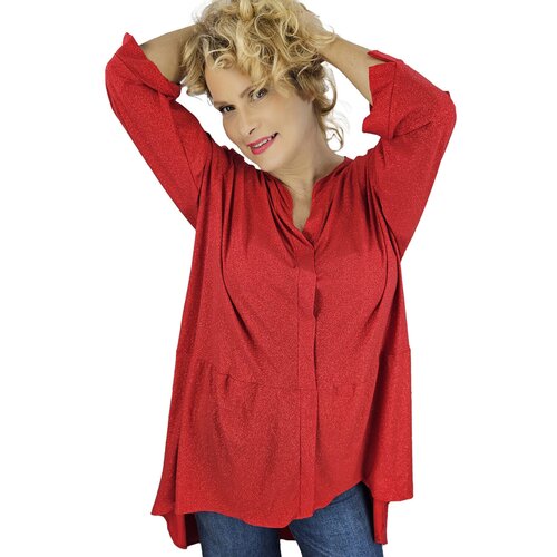 Pri Elegant oversize Brocade tunic shirt with longer back NEVADA Cijene