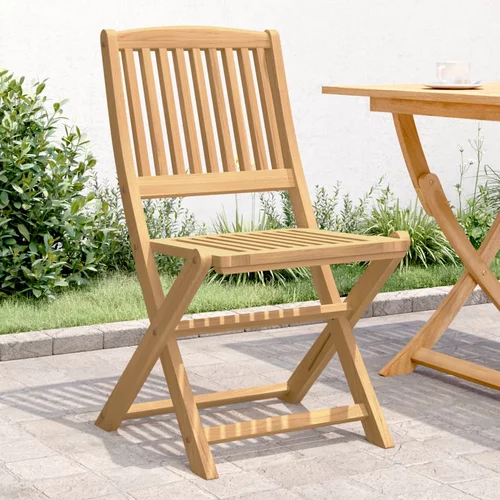 vidaXL Sklopive vrtne stolice 4 kom 57x49x90 cm masivno drvo bagrema