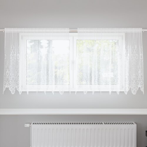 vidaXL Zavjese sa zavjesama Bijelo 200 x 80 cm Poliester Cene