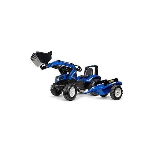  Traktor na pedale 3090m sa kašikom i prikolicom - plavi Cene