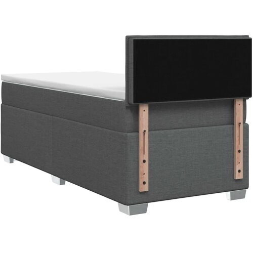  Boxspring krevet s madracem Tamnosiva 90 x 200 cm Tkanina - Tamnosiva 90 x 200 cm Dizajn linija Slike