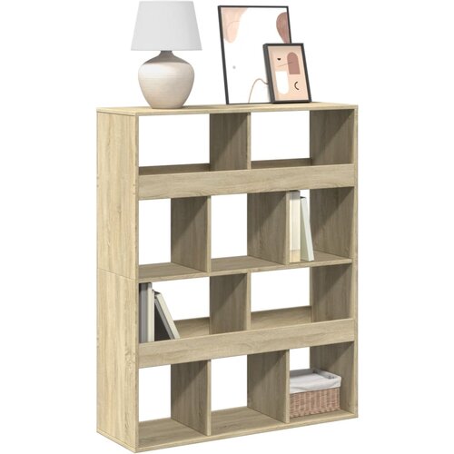 VidaXL Regal za knjige boja hrasta 100x33x125,5 cm konstruirano drvo Slike
