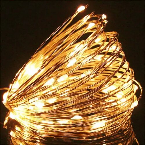  led solarne lampice 20m 200 sijalica &amp;ndash; žuta Slike