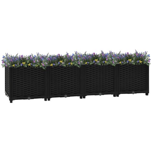 vidaXL Visoka greda 160x40x38 cm polipropilen, (20618497) Cene