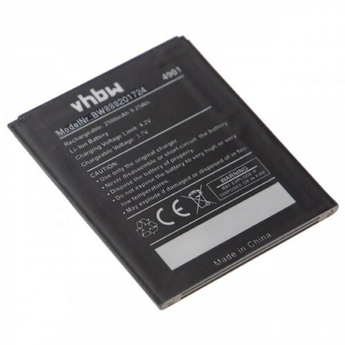VHBW Baterija za Wiko Tommy / Tommy 2, 2500 mAh Slike