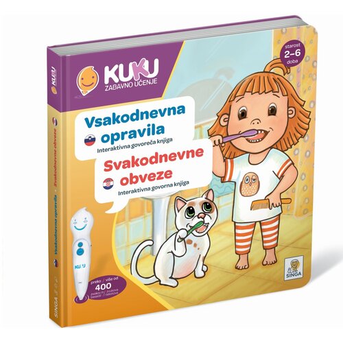 Kuku interaktivna knjiga vsakodnevna opravila (brez pisala Cene
