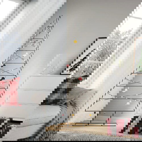 vidaXL Metalno ukrasno božićno drvce crno 180 cm Cijene