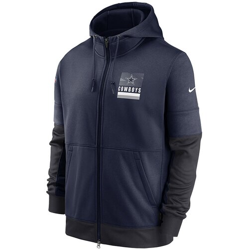 Nike mu&amp;scaron;ka Dallas Cowboys Lockup Therma Full Zip majica sa kapuljačom Slike