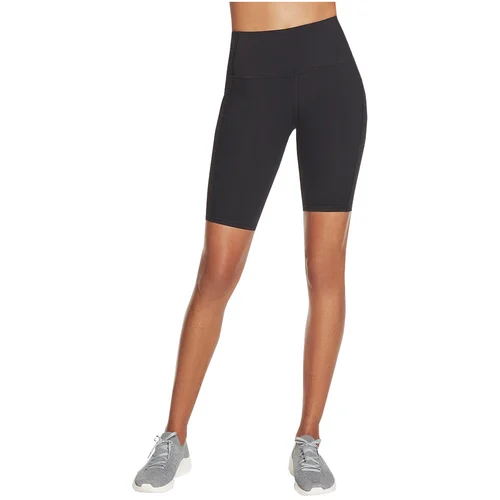 Skechers Hlače 3/4, 7/8 Go Walk High Waisted Bike Short Črna