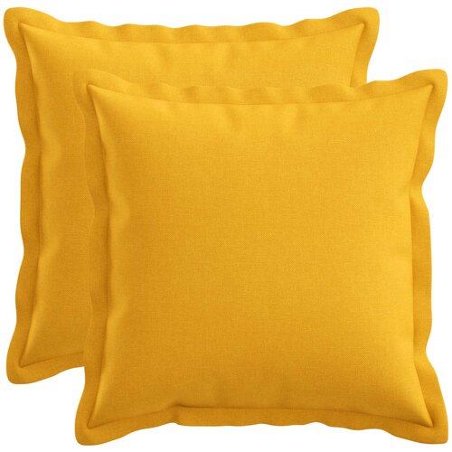  Presvlaka za jastuk 2 pcs HOUTEN Svijetlo žuta 35 x 35 cm Slike