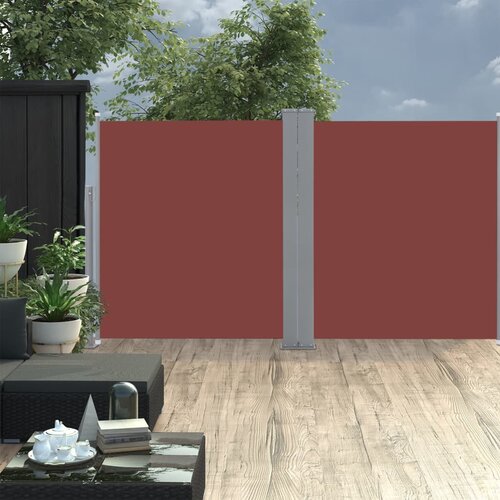 VidaXL Zložljiva stranska tenda rjava 140x600 cm, (20728603) Slike