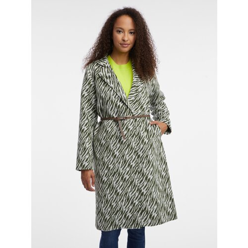 Orsay White-Black Women Patterned Coat - Women Slike