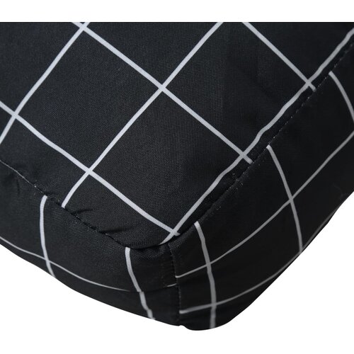  Jastuk za palete crni karirani 58x58x10 cm od tkanine Oxford Slike