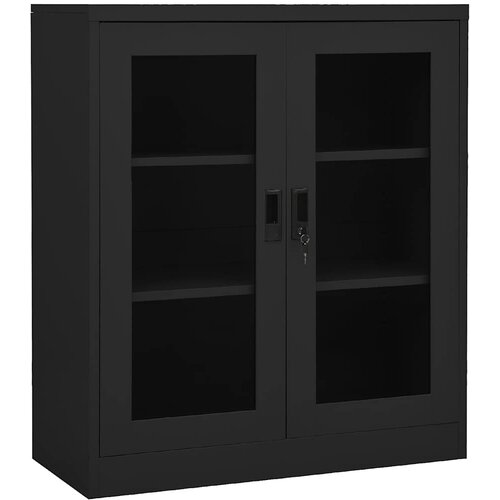  Uredski ormarić antracit 90 x 40 x 105 cm čelični Cijene