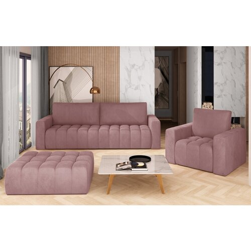 ELTAP Elegantni dnevni set Lazaro 3+1+Tabure-Mat Velvet 63 Cene