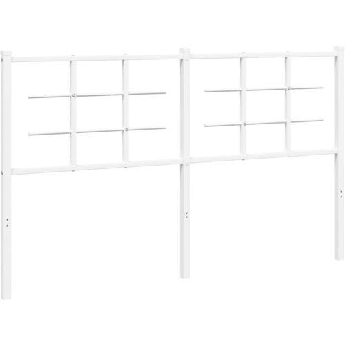 Maison Chic kovinsko posteljno vzglavje - vzglavna omarica - nočna omarica belo 150 cm, (21705289) Cene