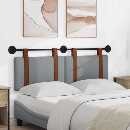  Držeće uzglavlje Zidne Svijetlo siva 150 x 55 x 5 cm Antikni PU - Svjetlosiva 140 cm bez LED Cene
