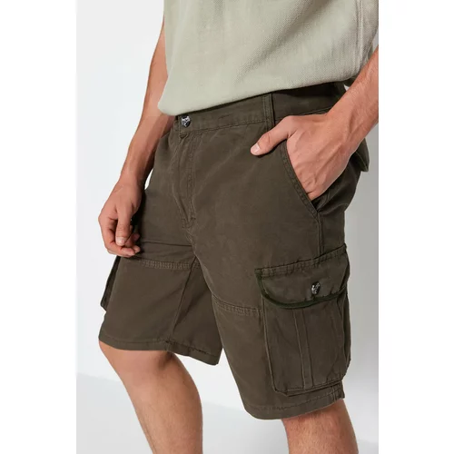 Trendyol Men's Khaki Cargo Shorts