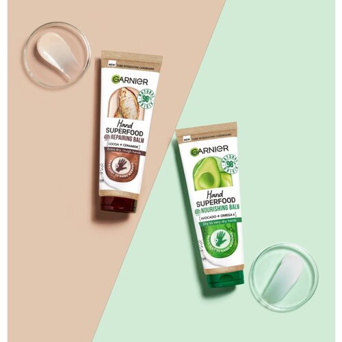 Garnier Hand Superfood 48h Nourishing Balm krema za roke 75 ml za ženske Slike