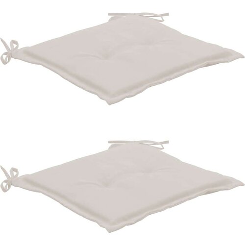  Jastuci za vrtne stolice 2 kom krem 50x50x3 cm tkanina Oxford Cijene