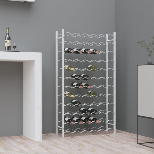 vidaXL stalak za vino za 72 boce bijeli metalni Cijene