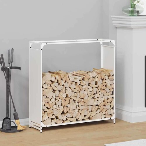  stojalo za drva belo 90x28x90 cm hladno valjano jeklo Cene