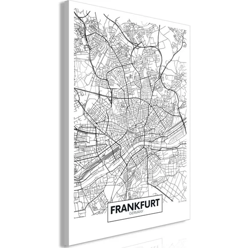  Slika - Map of Frankfurt (1 Part) Vertical 40x60