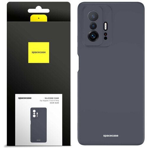 Spacecase SILIKONSKI OVITEK ZA TELEFON XIAOMI 11T 11T PRO ČRN, (21963478) Cene